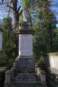 The Henry Daniel vault at Nunhead Cemetery, UK. He was a monumental mason who worked at the cemetery. copyright Carole Tyrrell